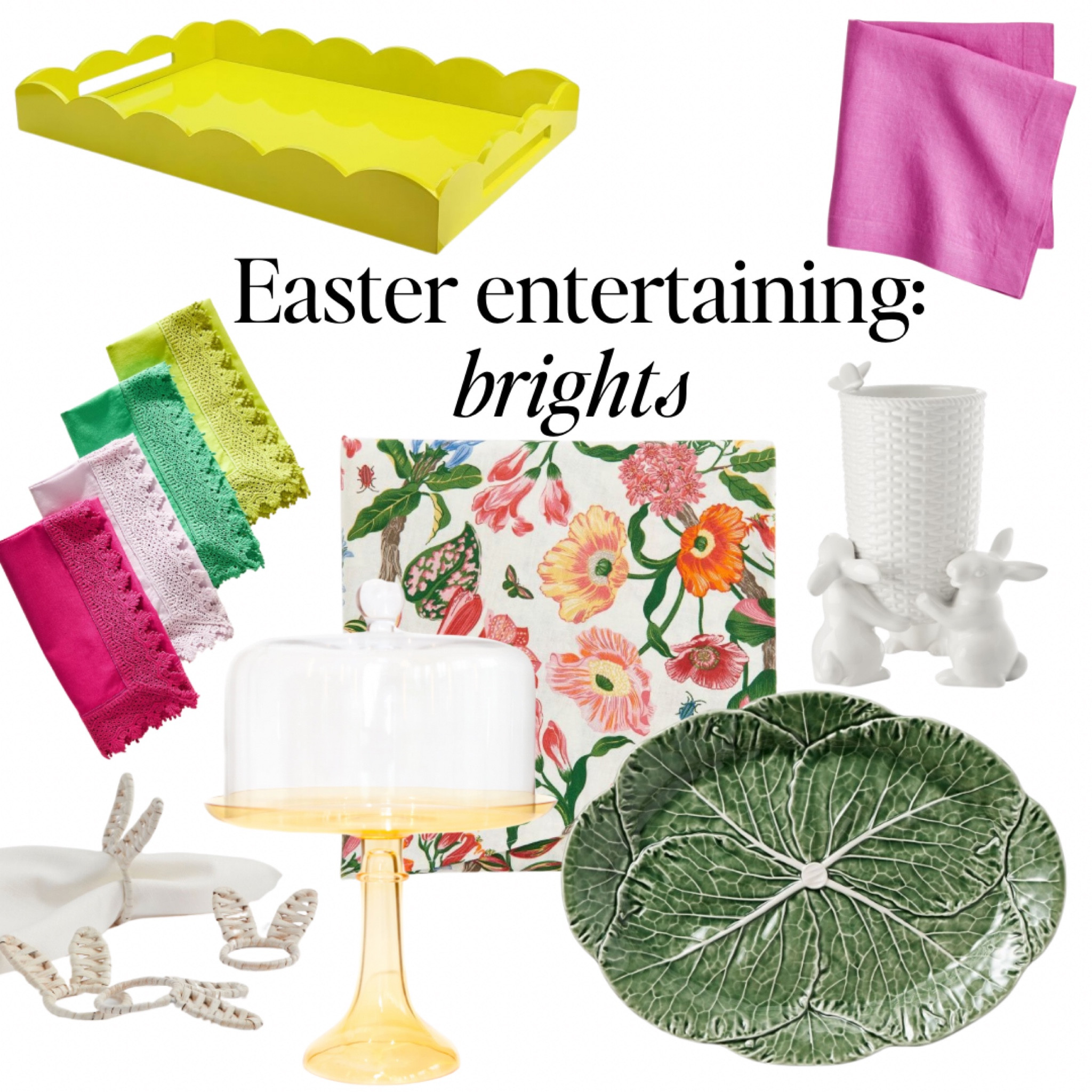 Set the table for Easter, but make it bold and bright. 

Dining room, Easter decor, Easter table settings, Easter dining, spring dining, spring table, spring entertaining, pastel table, modern coastal, grandmillenial, Easter finds, spring finds, home decor deals, Tablesetting guide, Williams Sonoma, pottery barn, crate and barrel, Amazon finds


#LTKhome #LTKSeasonal #LTKfindsunder100