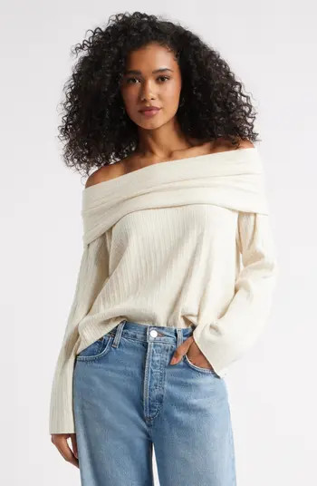 Open Edit Off the Shoulder Sweater | Nordstrom | Nordstrom