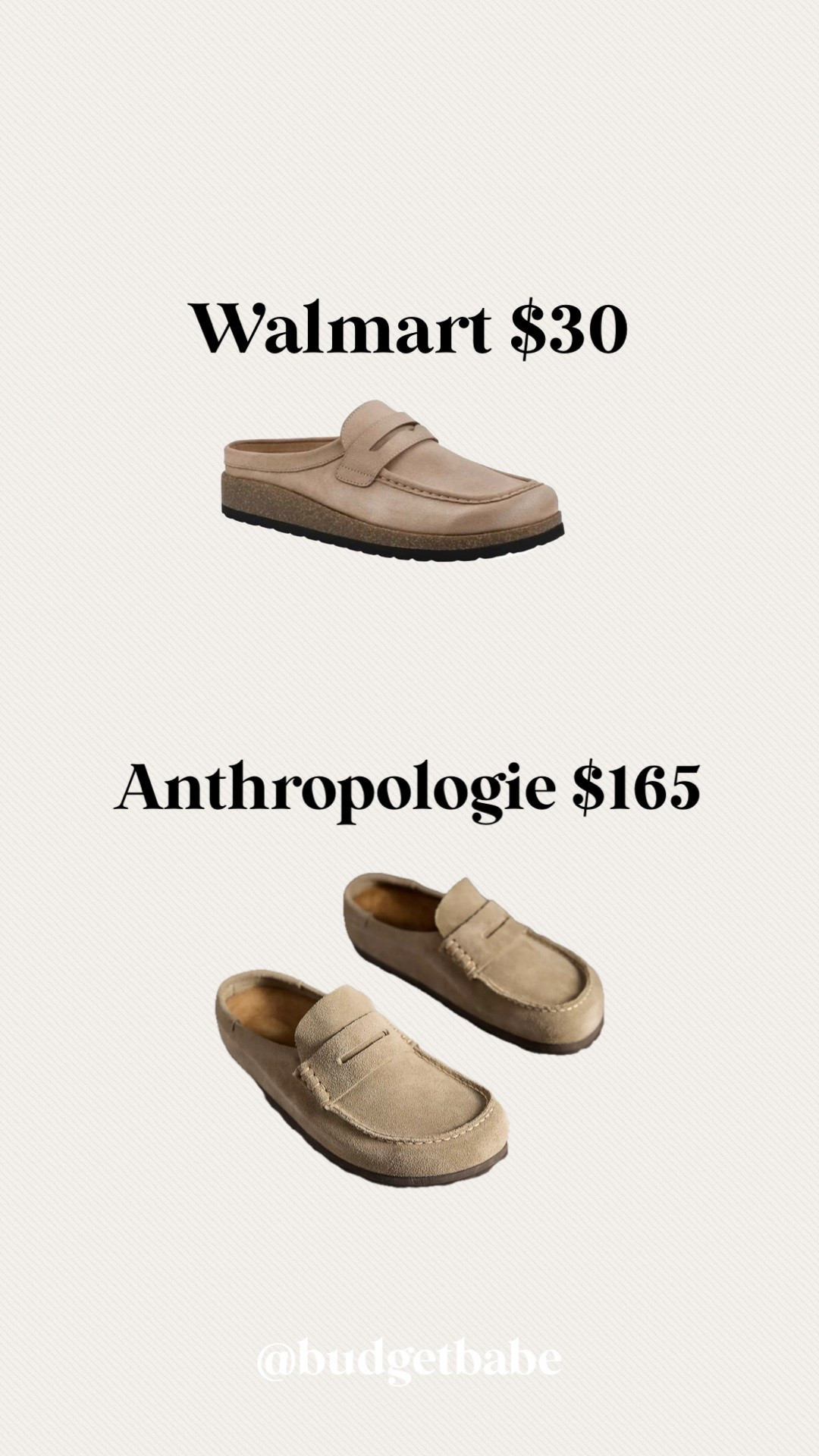 Birkenstock Naples clog look for less at Walmart #lookalike