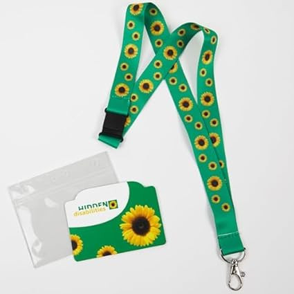 Official Hidden Disabilities Sunflower Lanyard and Spanish ID Card for Smaller Person or Child (2... | Amazon (US)
