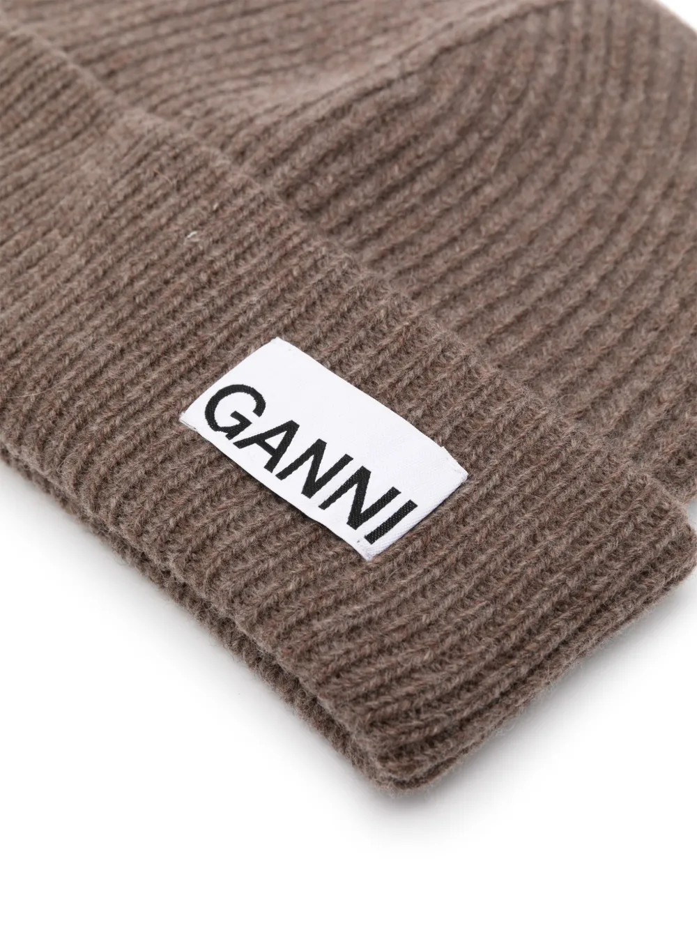 logo-patch ribbed beanie | Farfetch Global