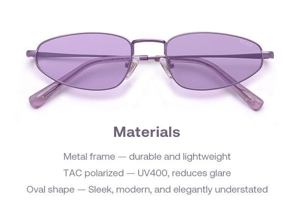 SOJOS Trendy Small Oval Polarized Sunglasses for Women Men, Chic Y2K Fun Sunnies SJ1251 | Amazon (US)