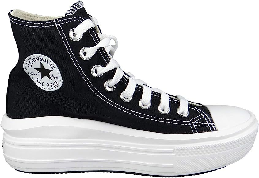 Converse Move Platform Hi Womens Black/White Trainers | Amazon (UK)