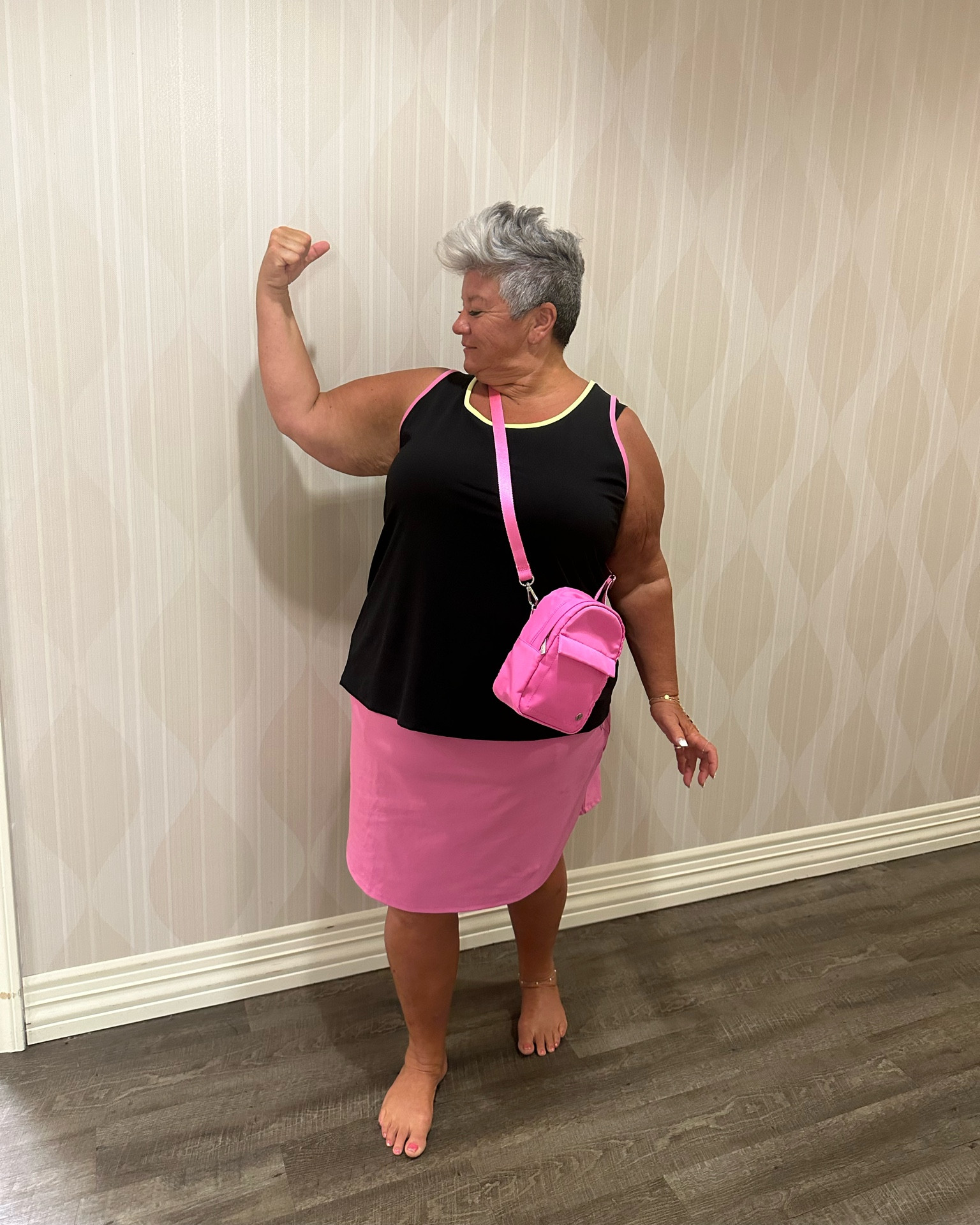 Love this cute workout set set and the crossbody is great to keep my phone and keys in while working out. #plussize #fitness

#LTKFind #LTKBacktoSchool #LTKSeasonal