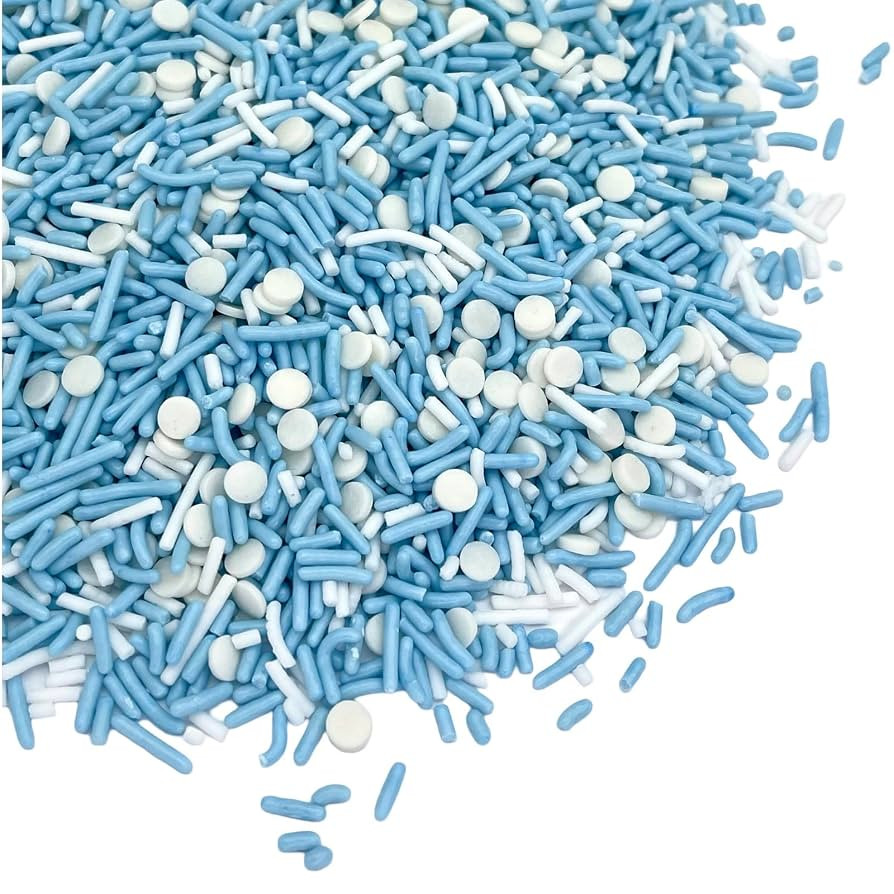 Manvscakes, No Artificial Dyes, Blue Sprinkles, Natural Sprinkles, Gluten Free, Birthday Sprinkle... | Amazon (US)