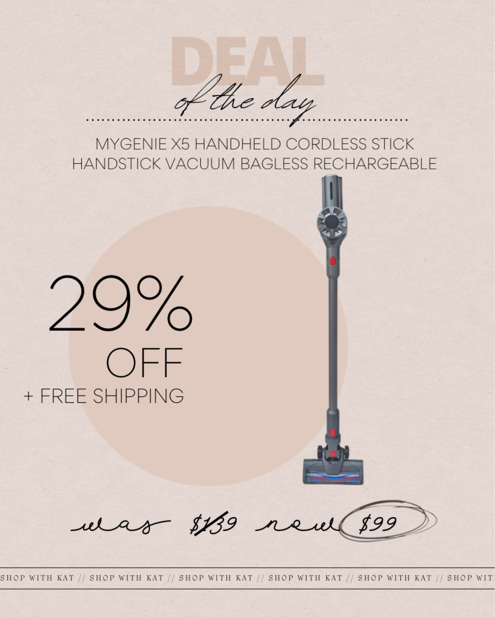 MyGenie X5 Handheld Cordless Stick Handstick Vacuum Bagless Rechargeable // With multi-floor cleaning capabilities it can clean both hard floors and carpet.

#LTKhome #LTKFind #LTKaustralia