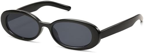 LIKSMU Oval Sunglasses for Women Men Vintage Retro Small 90s Style Trendy Sun Glasses | Amazon (US)