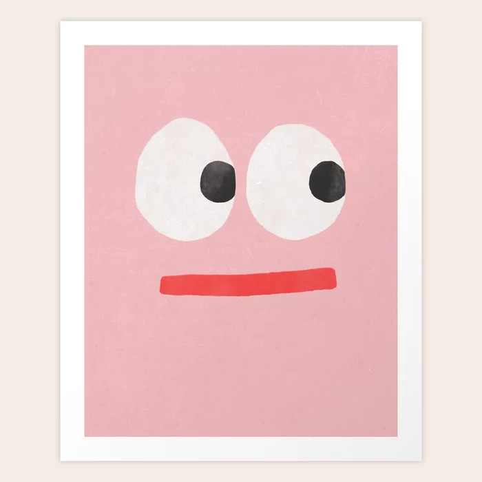 Face Art Print | Society6