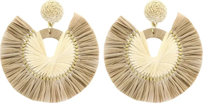 Panacea Raffia Fan Drop Earrings | Nordstrom | Nordstrom