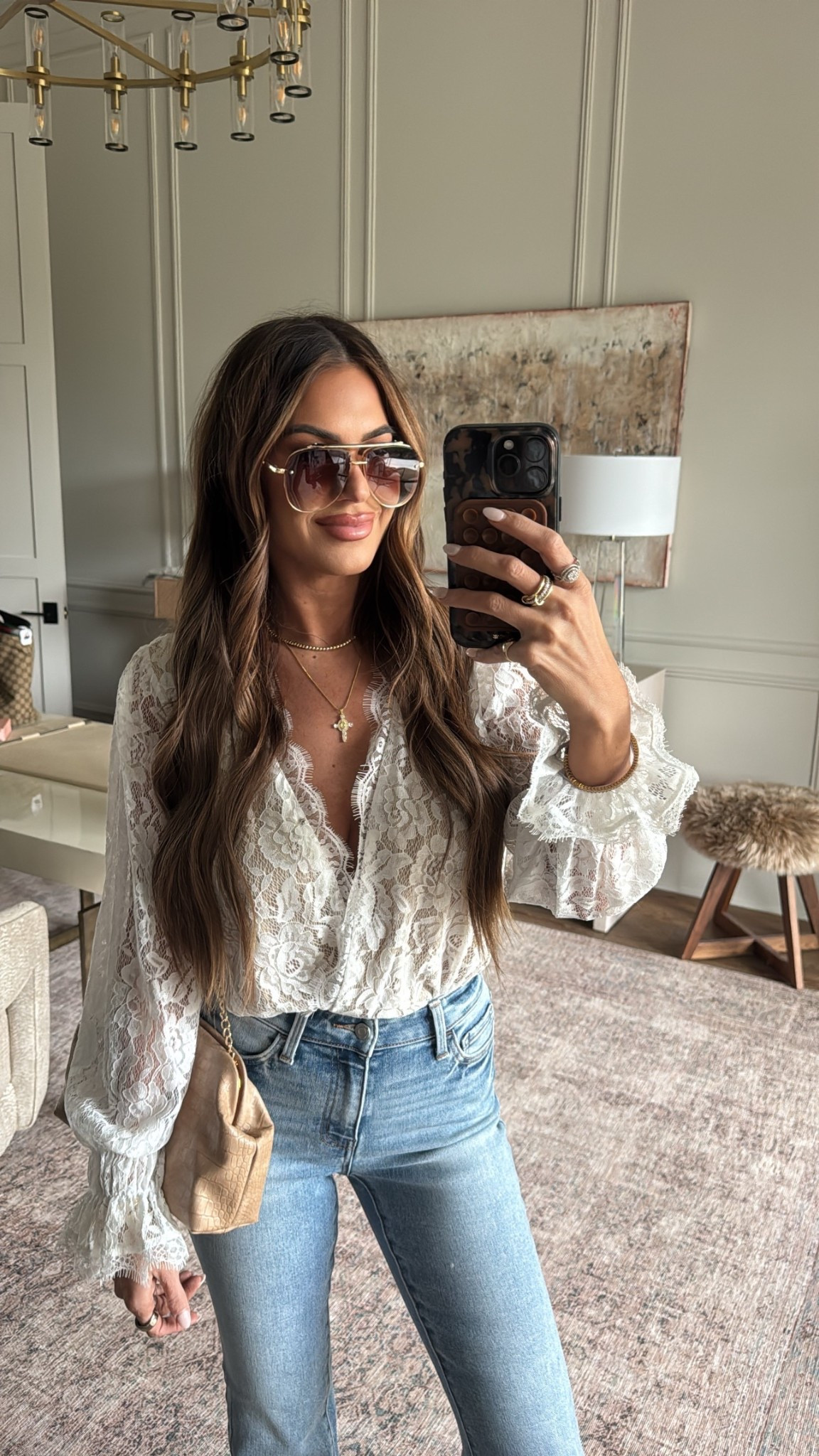 Small bodysuit and 26 denim 
Use code Hollie35 for 35% off! 