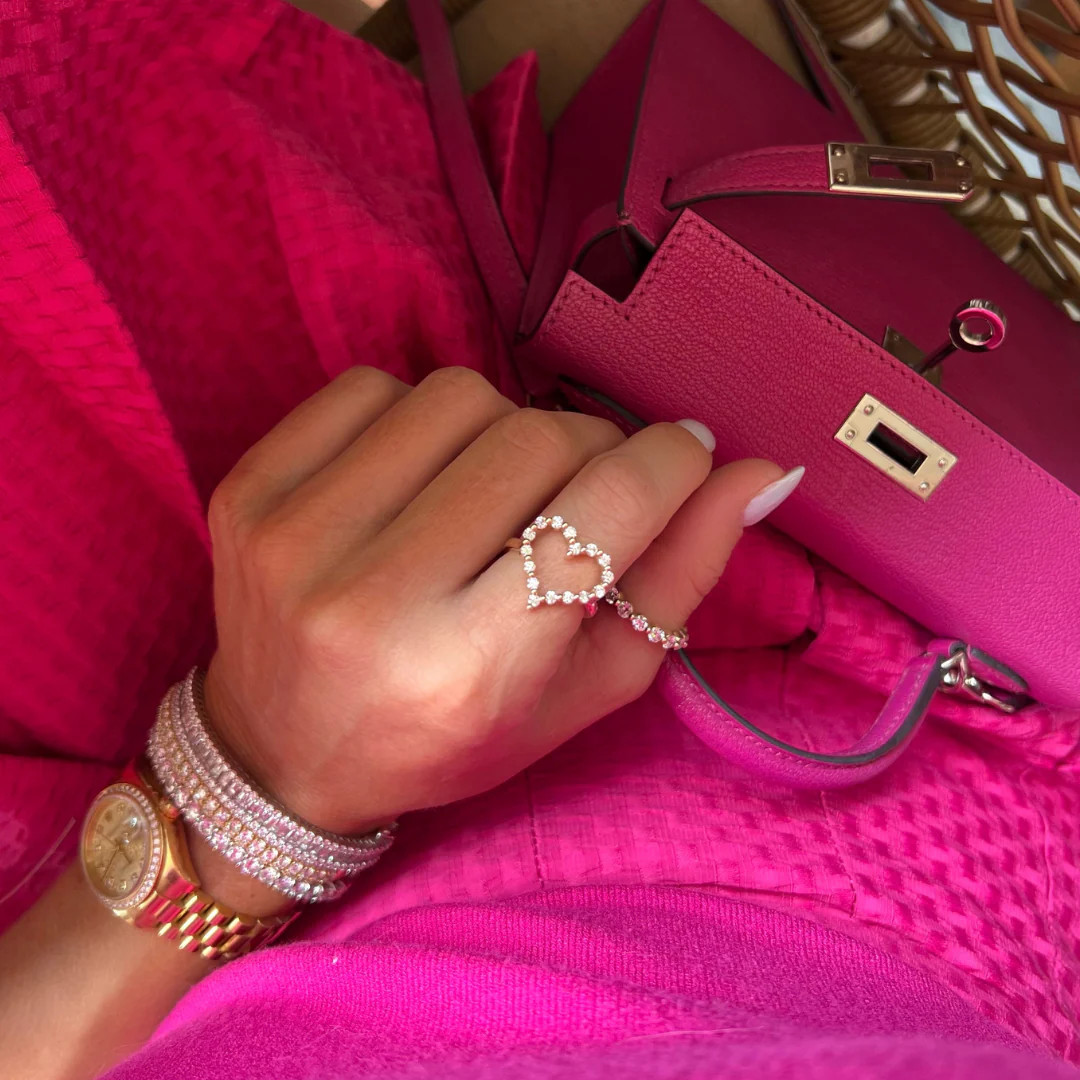 Little Posie Charlie Cloud® Floating Diamond Heart Ring 0.56 ctw | RW Fine Jewelry