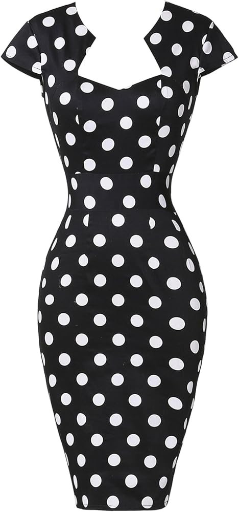 GRACE KARIN Women's 50s Vintage Pencil Dress Cap Sleeve Wiggle Dress | Amazon (CA)