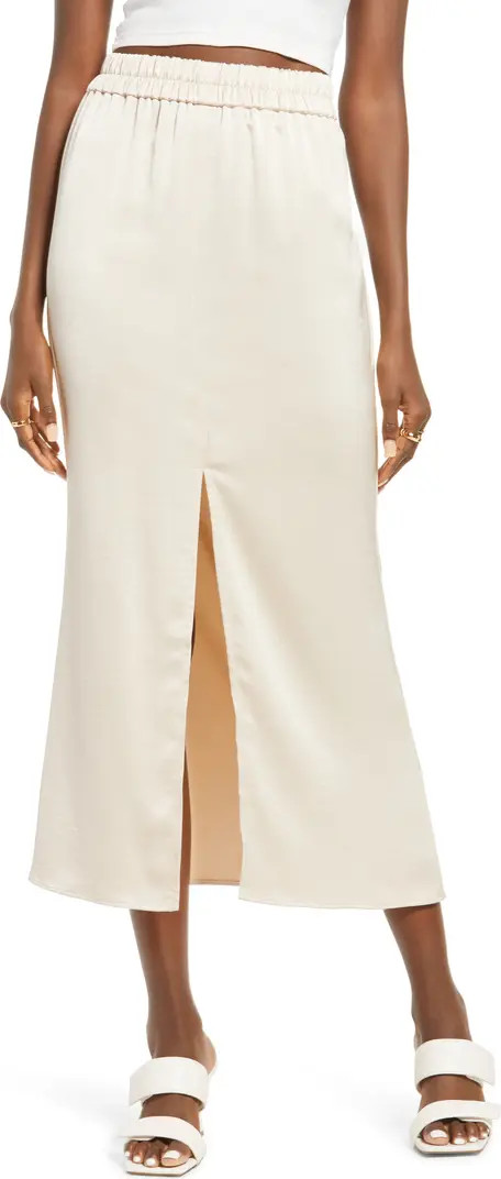 Satin Midi Skirt | Nordstrom