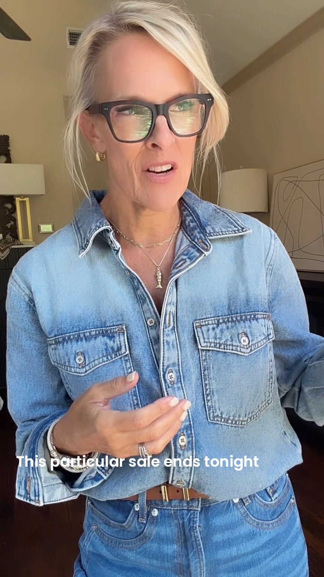 Denim top is so good
Wearing small

Jeans - love! Sized down 1 to a 26

#LTKOver40 #LTKSaleAlert #LTKdayinmylife