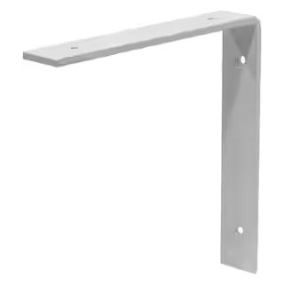 9 in. White L Steel Shelf Bracket | The Home Depot