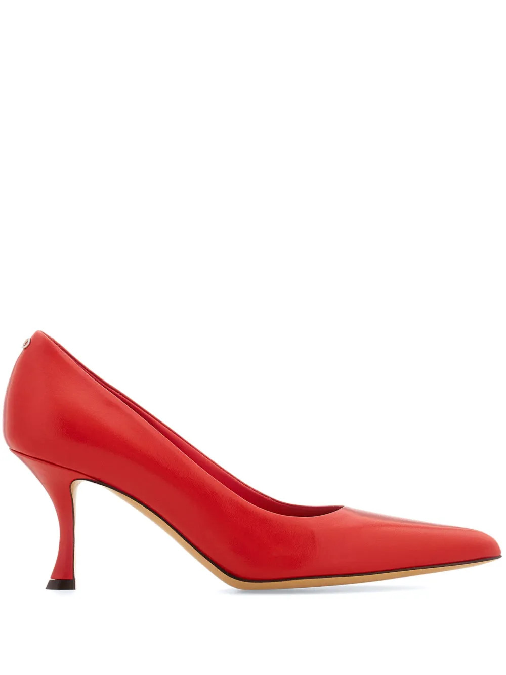 Ferragamo Elydea 70mm Leather Pumps - Farfetch | Farfetch Global