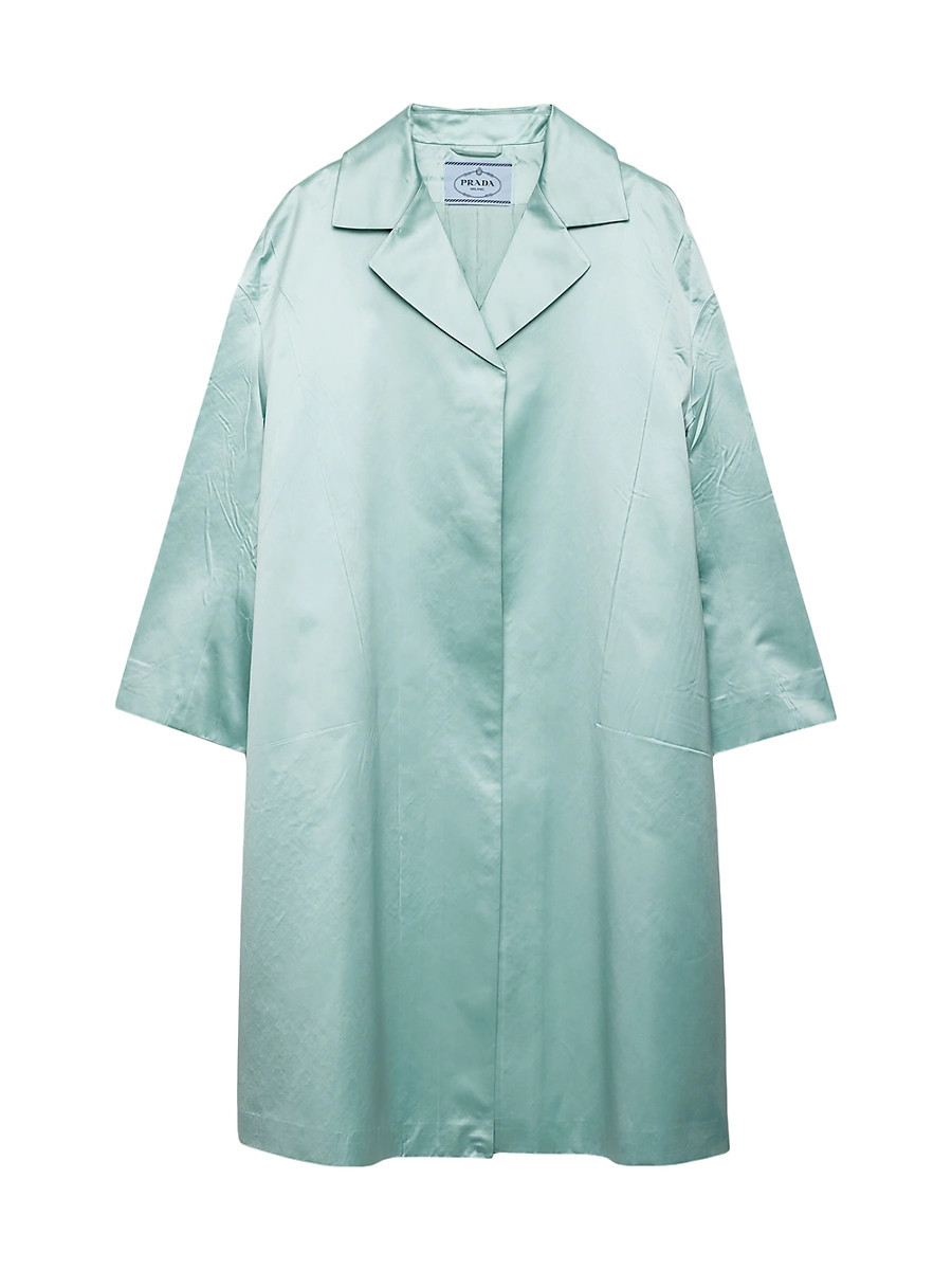 Women's Single-Breasted Duchesse Coat - Green - Size 4 | Saks Fifth Avenue