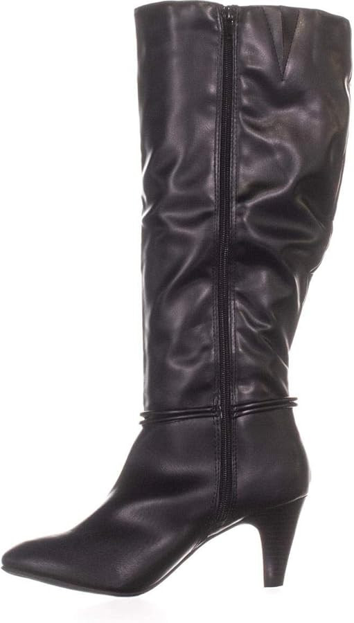 Karen Scott Womens Hollee Fabric Almond Toe Knee High Fashion Boots | Amazon (US)