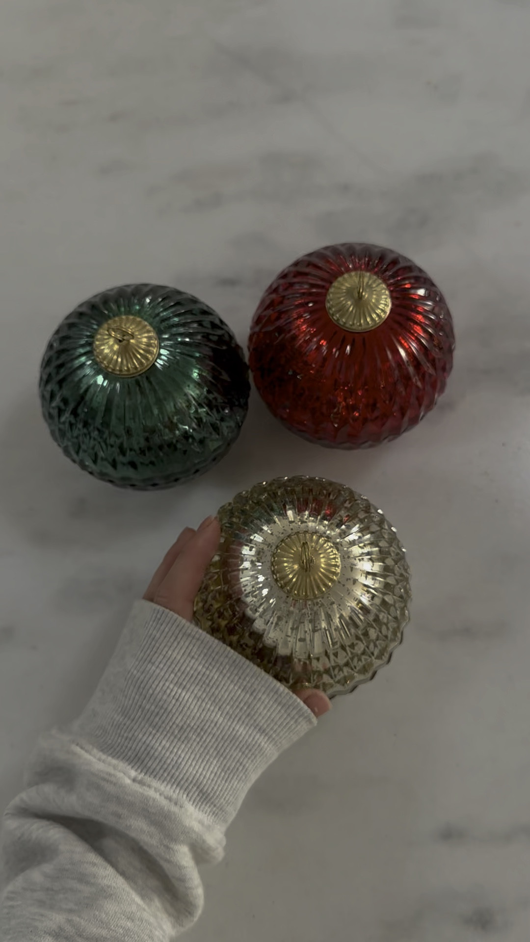 3 pack of ornament candles!! they all smell amazing and so cute as decor too! $20!!

#LTKSeasonal #LTKhome #LTKsalealert