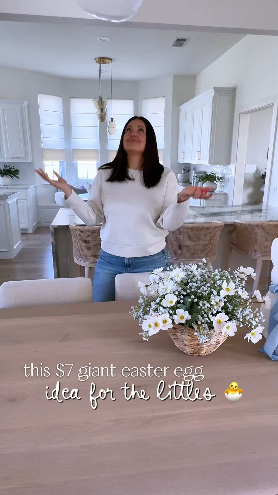 The viral $7 giant Easter egg idea for the littles 🐣 i filled mine with a few fun goodies, but you can totally customize this with whatever your kids love. I linked the egg plus some other cute gift ideas that would fit inside! The Easter pennant flag I used is from My Mind’s Eye, and you can use my code DECOR411 for 10% off there.

#LTKmomlife #LTKSeasonal #LTKKids