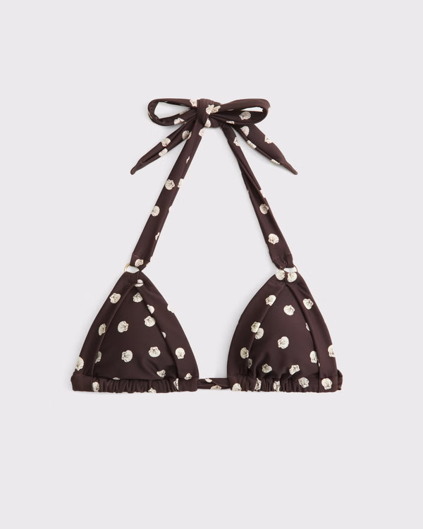 Women's O-Ring Halter Triangle Bikini Top | Women's Swimwear | Abercrombie.com | Abercrombie & Fitch (US)