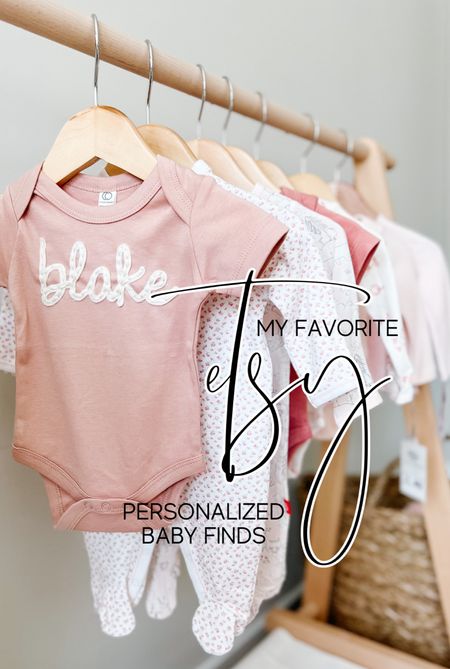 As soon as we had the name picked out I ran over to Etsy eager to find the cutest personalized onesies, socks, sweaters and more. Linked are all of my favorites that we ordered! 

#babygirl #babygirlmonogram #girlmom #monogram #personalized #onesie #baby #etsyfind #etsy #pregnancy #maternity #babyshower #babyshowergift #sprinklegift #giftidea #newborn #newbornclothing #babyfall #falloutfits

#LTKbaby #LTKfamily #LTKunder50