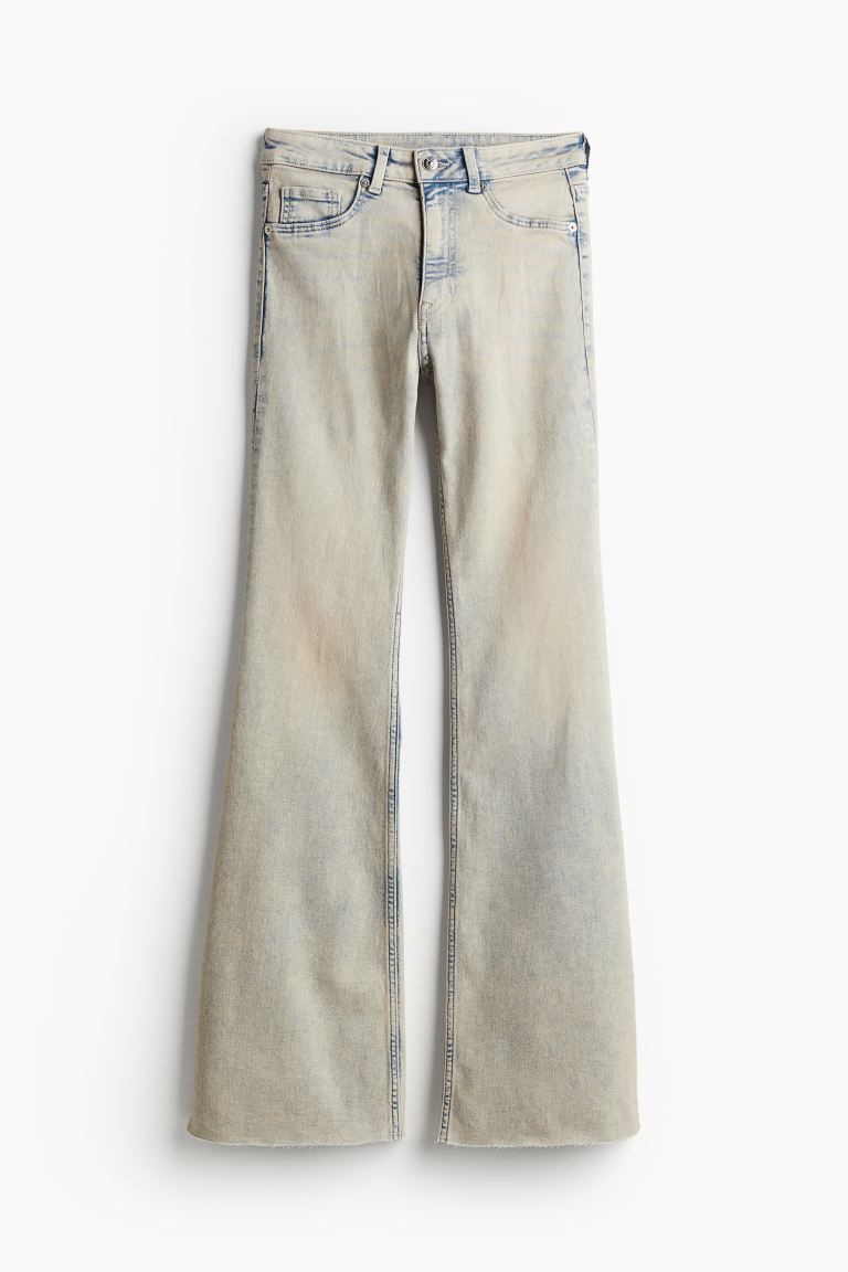 Flared High Jeans - Pale denim blue - Ladies | H&M US | H&M (US + CA)
