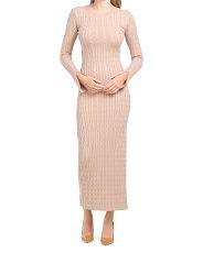 Kalea Cable Sweater Knit Maxi Dress | Marshalls