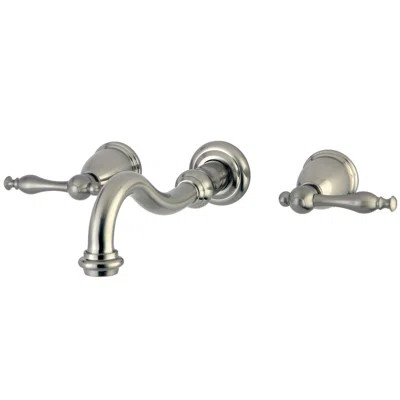 Kingston Brass Vintage Two-Handle 3-Hole Wall Mount Bathroom Faucet | Wayfair North America