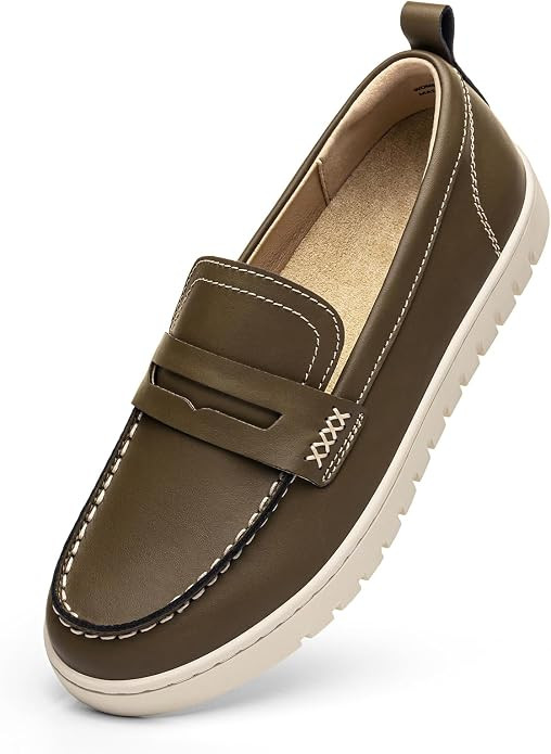 KORDAL Women's Comfortable Classic Penny Loafers Leather Sneakers Casual Slip On Dress Shoes Offi... | Amazon (US)