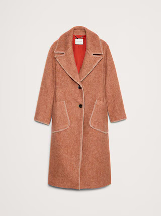 Fuzzy Italian Wool-Blend Top Coat | Banana Republic (US)