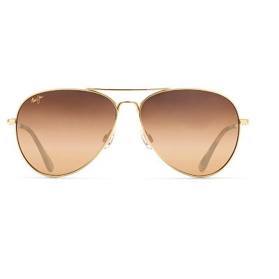 Maui Jim Mavericks Reading Sunglasses - Bronze lenses with Gold frame | Target