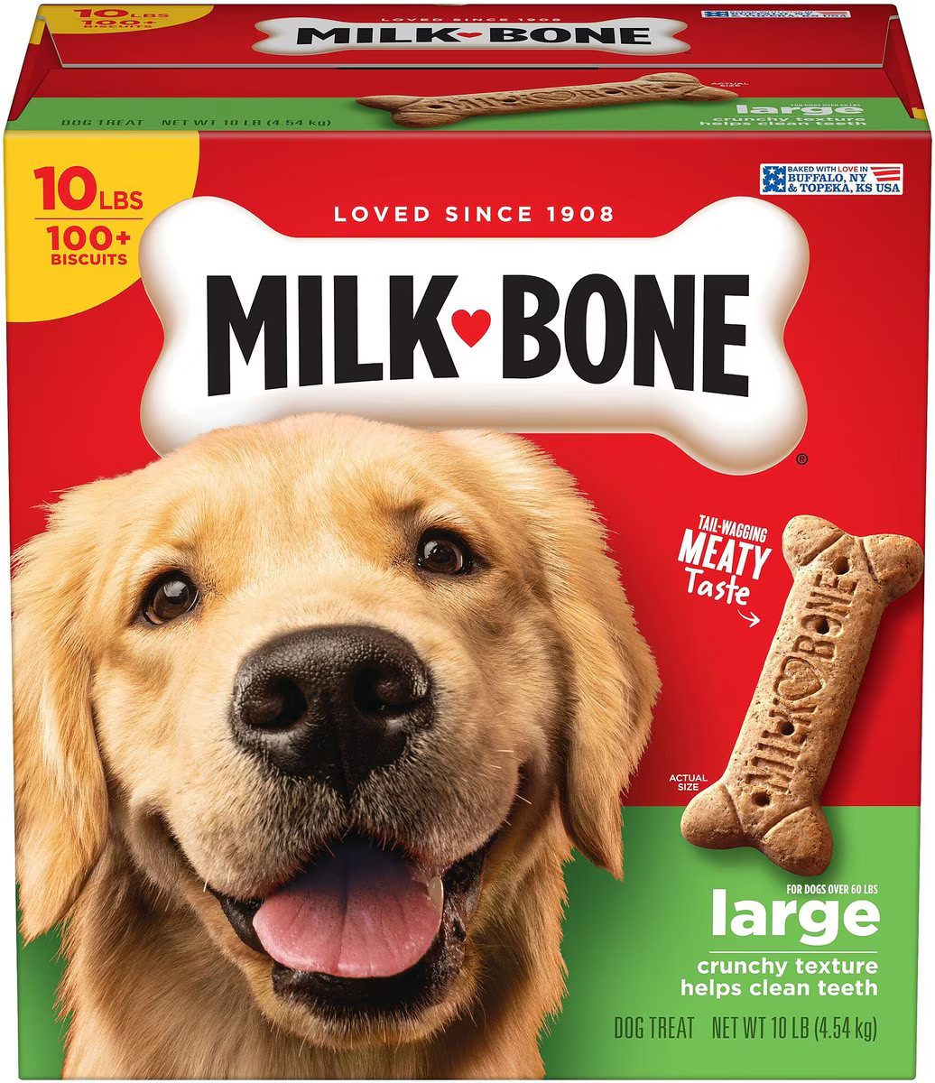 Milk-Bone Original Large Biscuit Dog Treats, 10-lb box | Chewy