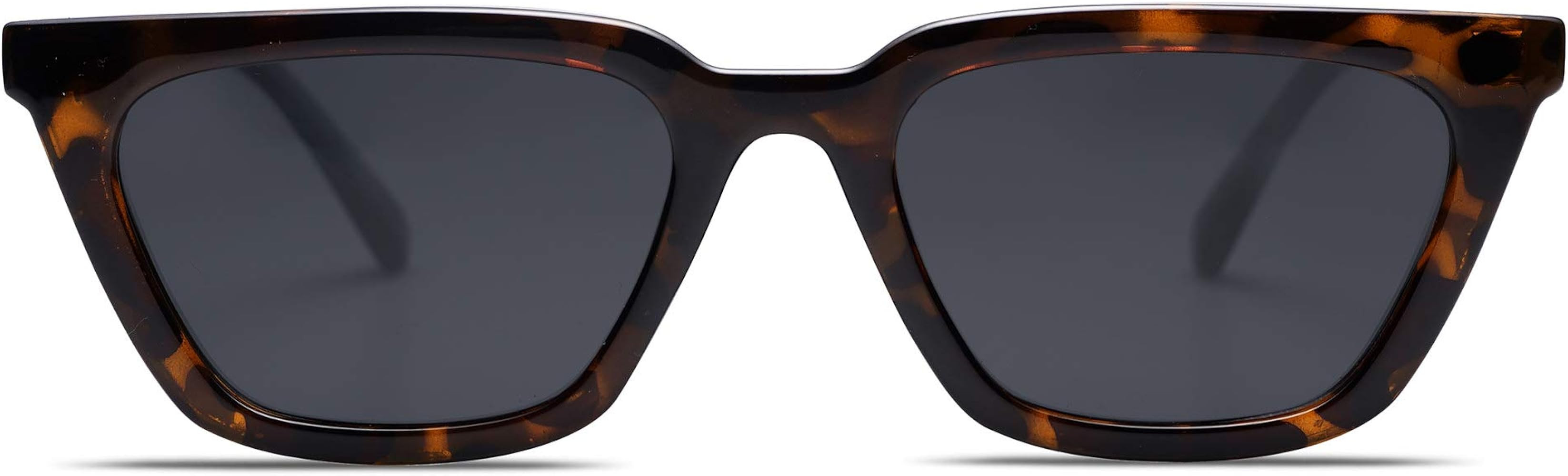 SOJOS Polarized Narrow Square Cateye Sunglasses for Women Retro Trendy Driving Glasses SJ2169 | Amazon (US)