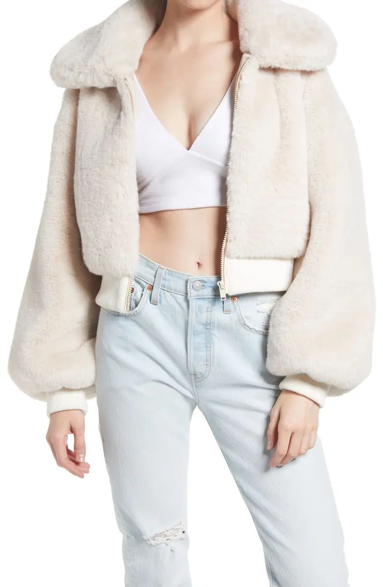 AZALEA WANG Faux Fur Bomber Jacket | Nordstrom | Nordstrom