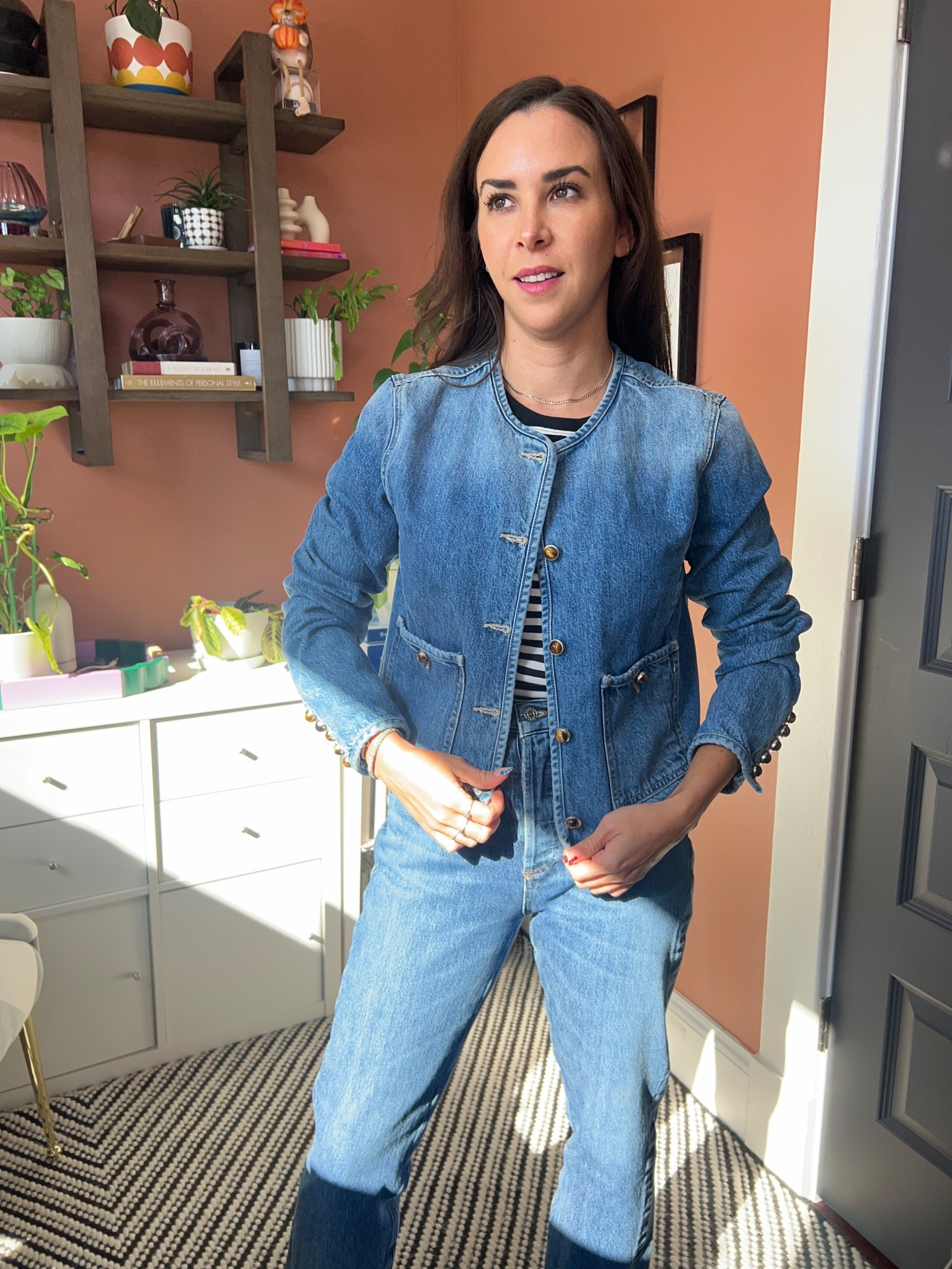 Jean blazer. Blazer. Blue blazer. Veronica beard. Fall outfit. 

#LTKFindsUnder100 #LTKSaleAlert #LTKSeasonal