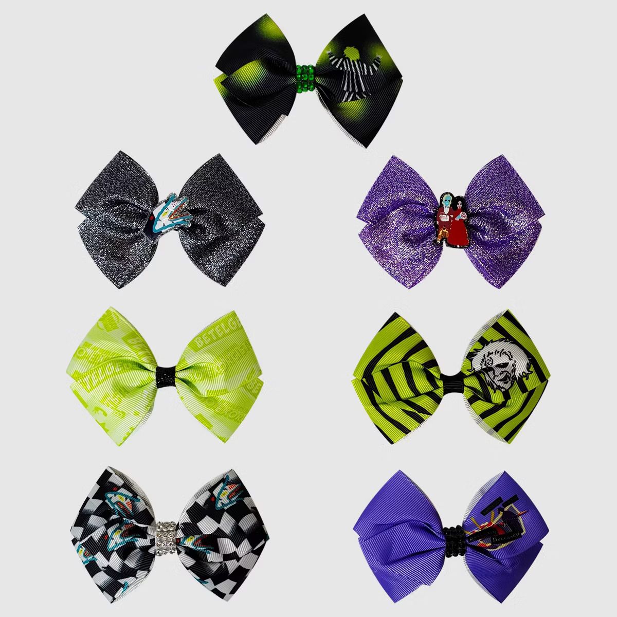 Girls' Beetlejuice 7pk Hair Bows | Target