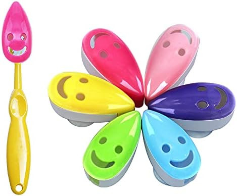Toothbrush Holder Cover, 6pcs Toothbrush Head Cover Case Cap Suction Cup Portable Toothbrush Prot... | Amazon (US)