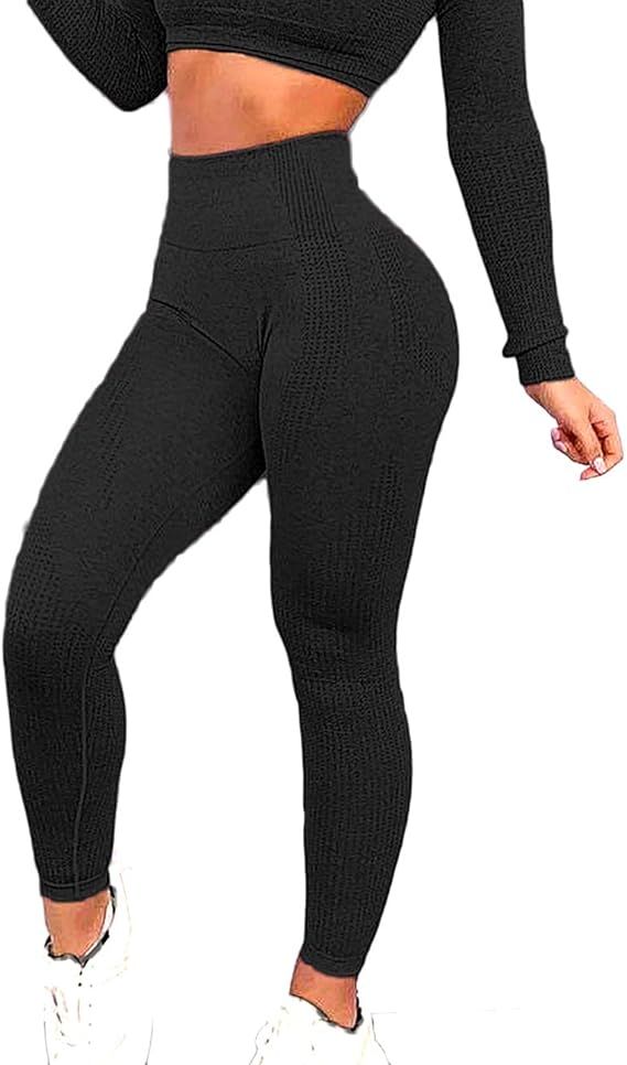 RIOJOY Vital Seamless Gym Leggings Women High Waisted Workout Sports Compression Yoga Leggings | Amazon (UK)