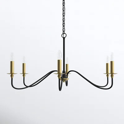 Ableton 6 - Light Candle Style Classic / Traditional Chandelier | Birch Lane