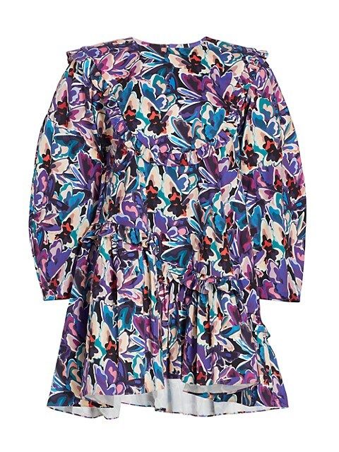 Ximena Butterfly Print Cotton Dress | Saks Fifth Avenue