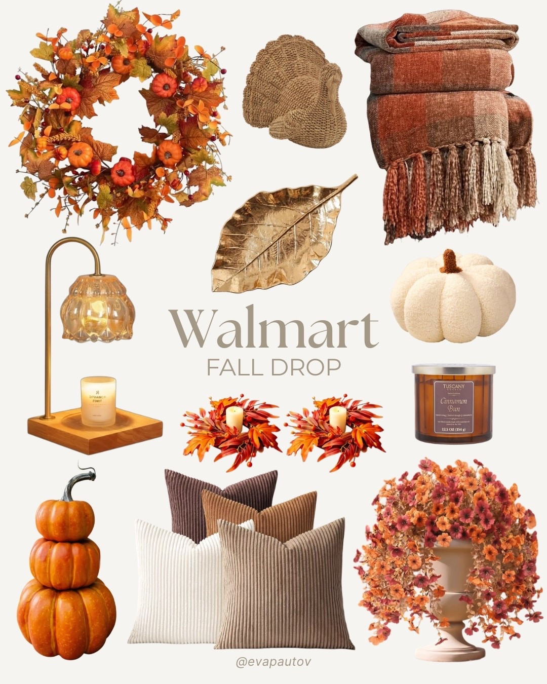 Walmart’s fall decor drop is SO good this year 🍂 cozy textures, warm tones, and designer-looking finds to make your home feel ready for fall!
