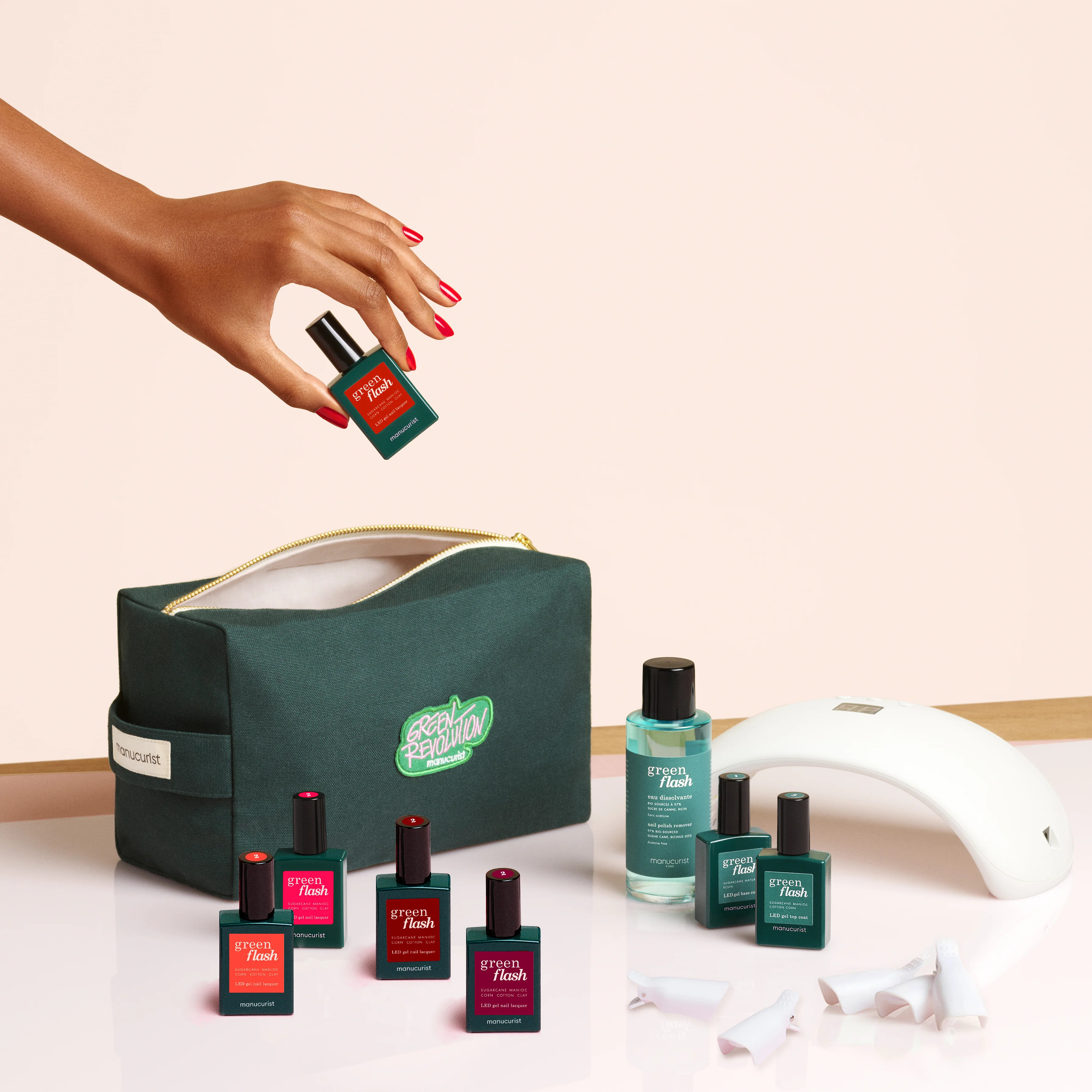 Green Flash Starter Kit with Green Bag | Manucurist | Manucurist Global