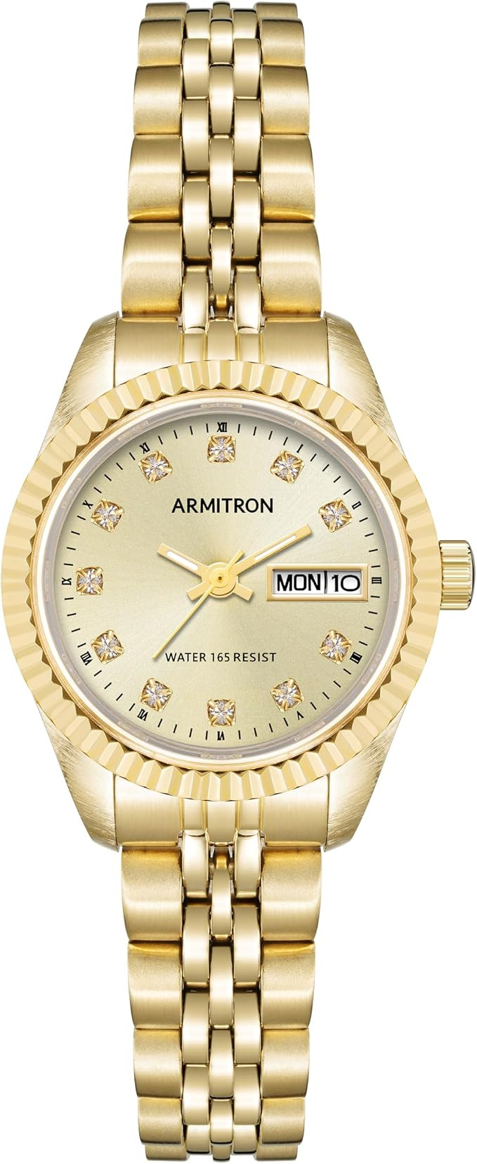 Armitron Women's Genuine Crystal Accented Bracelet Watch, 75-2475 | Amazon (US)