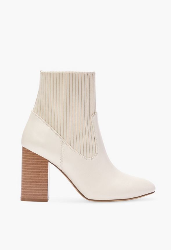 Rainsford Knit Block-Heeled Bootie | JustFab