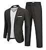 COOFANDY Men Suits Classic Fit 2 Piece Suit Set One Button Casual Blazer Wedding Bussiness Suit S... | Amazon (US)