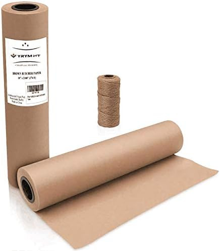 YRYM HT Brown Kraft Butcher Paper Roll - Natural Food Grade Brown Wrapping Paper for BBQ Briskets, S | Amazon (US)