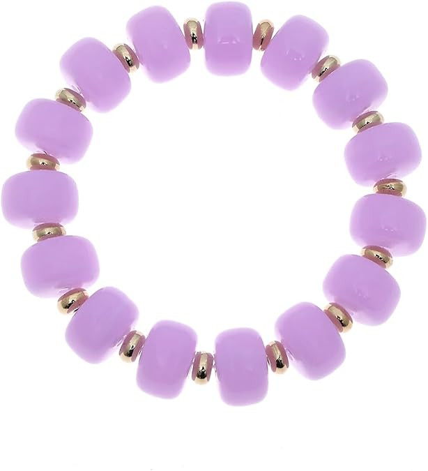 xuzhiyuan Colorful Chunky Beaded Stretch Bracelets Unique Resin Bead Elastic Bracelet Boho Stacka... | Amazon (US)
