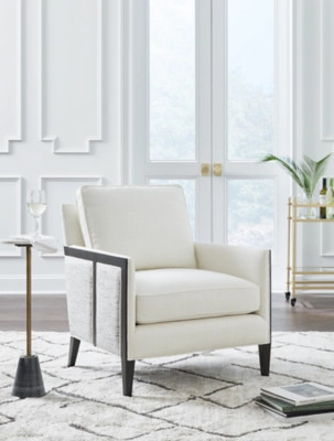 Ardenworth Accent Chair, Black/Ivory | Ashley