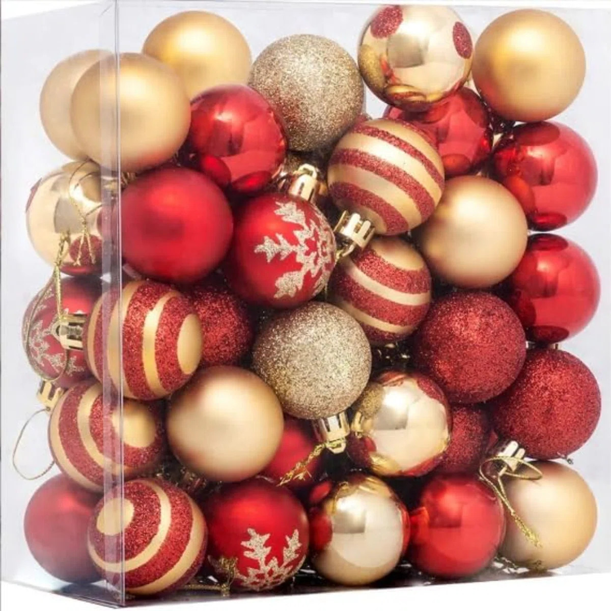 50pcs Christmas Balls 4cm / 1.6" Christmas Tree Hanging Ornaments Xmas Ball Decoration for Xmas T... | Wayfair North America